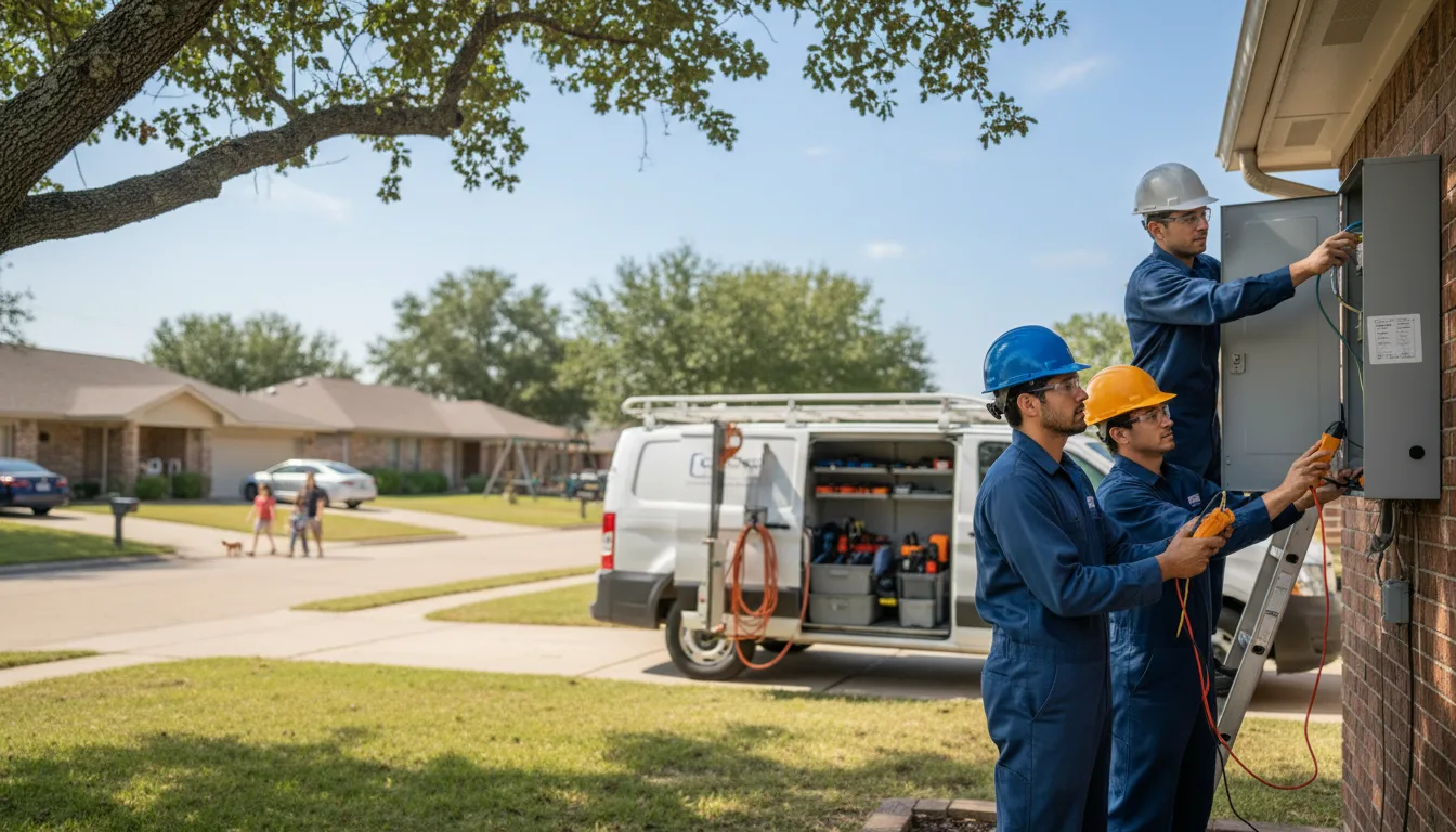 Certified electrician providing emergency electrical services in Summers, AR